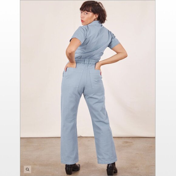 Big Bud Press - SHORT SLEEVE JUMPSUIT - PERIWINKLE - Size L - Picture 2 of 7